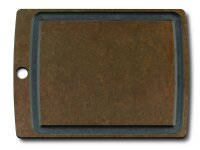 Allrounder Schneidbrett mittel, braun, mit Saftrille