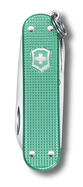 Schweizer Taschenmesser Klein 5 Funktionen Classic SD Alox, 58 mm, Minty Mint