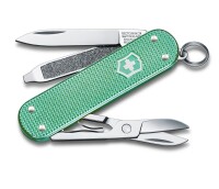 Schweizer Taschenmesser Klein 5 Funktionen Classic SD Alox, 58 mm, Minty Mint