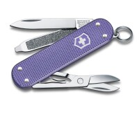 Schweizer Taschenmesser Klein 5 Funktionen Classic SD Alox, 58 mm, Electric Lavender