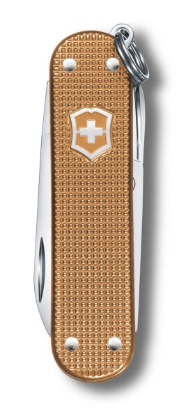 Schweizer Taschenmesser Klein 5 Funktionen Classic SD Alox, 58 mm, Wet Sand