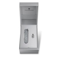 Schweizer Taschenmesser Klein 5 Funktionen Classic SD Brilliant, 58 mm, Damast