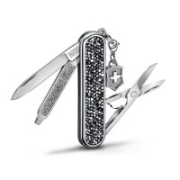 Schweizer Taschenmesser Klein 5 Funktionen Classic SD Brilliant, 58 mm, Crystal