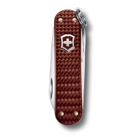 Schweizer Taschenmesser Klein 5 Funktionen Classic SD Precious Alox, Hazel Brown
