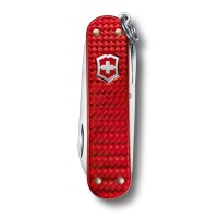 Schweizer Taschenmesser Klein 5 Funktionen Classic SD Precious Alox, Iconic Red