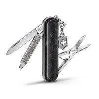 Schweizer Taschenmesser Klein 5 Funktionen Classic SD Brilliant, 58 mm, Carbon