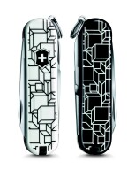 Schweizer Taschenmesser Klein 7 Funktionen Classic SD, 58 mm, Limited Edition 2021, Cubic Illusion