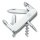 Taschenmesser mit 12 Funktionen Spartan, 91 mm, weiss, Blister