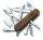 Taschenmesser mit 15 Funktionen Huntsman Wood, 91 mm, braun