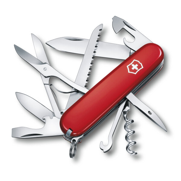 Taschenmesser mit 15 Funktionen Huntsman, 91 mm, rot