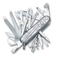 Taschenmesser Swiss Champ, 91 mm, silver transparent