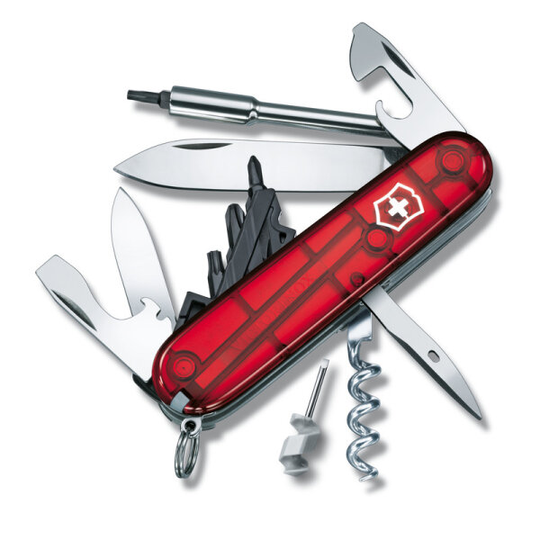Cyber Tool S, 91 mm, rot transparent