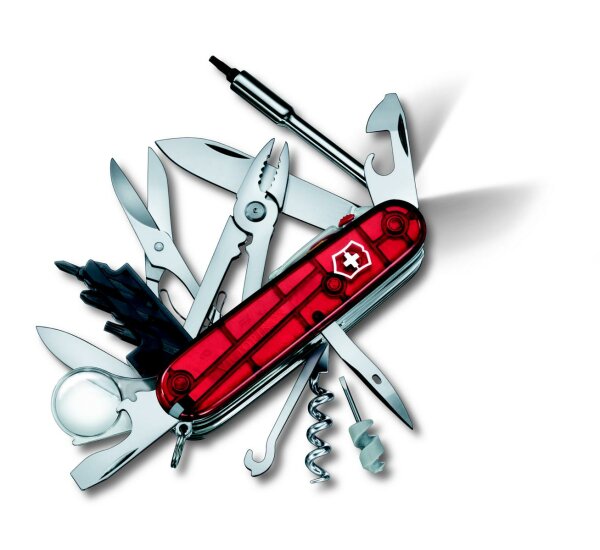 Cyber Tool Lite, 91 mm, rot transparent