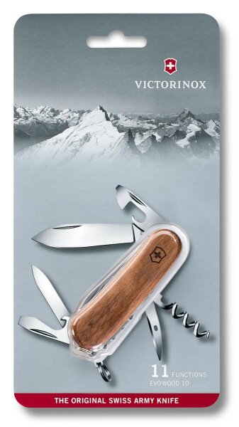 Evolution 10 Wood, 85 mm, braun, Blister