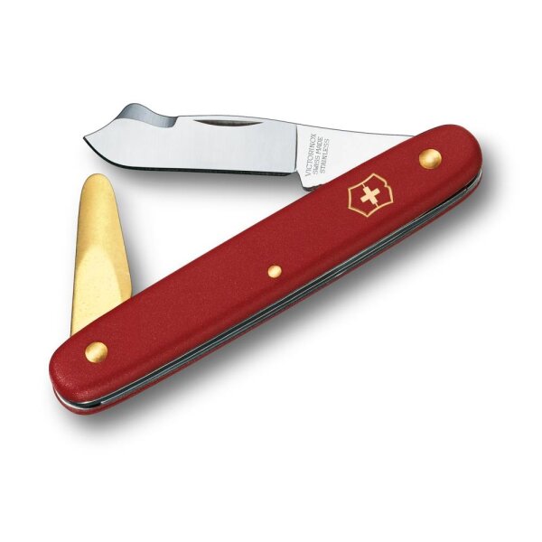 Okuliermesser Kombi 2, rot, Blister