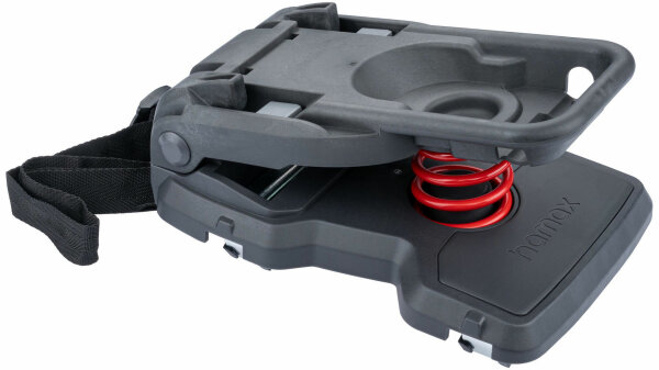 HAMAX Gepäckträgeradapter SB-verpackt, grau Verwen für HAMAX-Kind