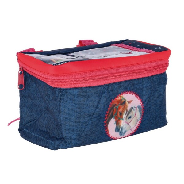 BIKE FASHION Kinder-Lenkertasche "Pferdefreunde" V blau / pink
