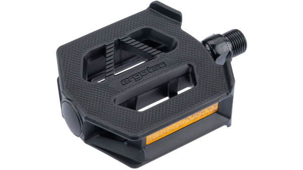 Ergotec Pedal EP-K - Plattformpedal 82x75, Gleitlager, Kunststoff, schwarz