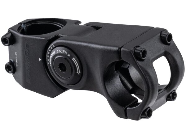 Ergotec Vorbau SEPIA XL AHEAD 31,8 - 80mm, winkelverstellbar 0°- +60°, Safety Level 5, schwarz matt