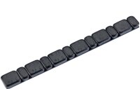 Klebegewicht Stahl, 45 g Riegel, Teilung: 6 x 5 g  schwarz