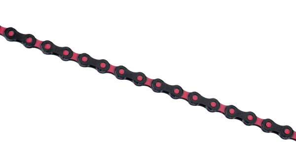 KMC Kette "DLC12" 12-fach, 1/2" x 11/128", 126 Gli schwarz / pink