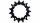 KMC Steck-Zahnkranz 1/2" x 1/8", Aluminium, für Ro 15 Zähne