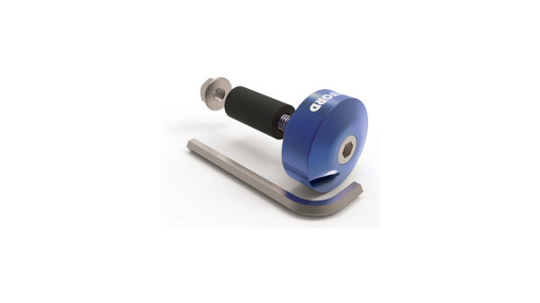 OXFORD Lenkerenden "BarEnds 1" Paar, für Ø 22 mm L blau 