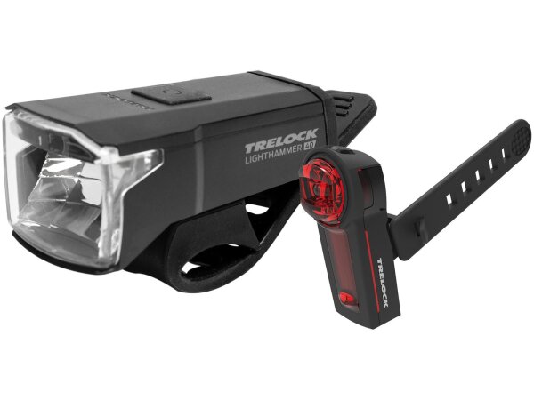 TRELOCK Akku-LED-Leuchten-Set "Lighthammer LS 440  Akku-LED-Rückl