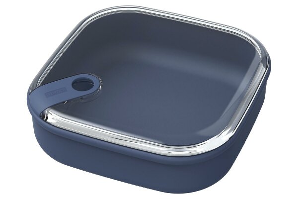 ROTHO Frischhaltedose Ela flach 1l 19,5x19,5x6,7cm Midnight blau