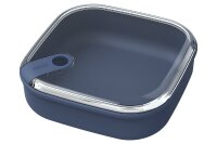 ROTHO Frischhaltedose Ela flach 1l 19,5x19,5x6,7cm Midnight blau