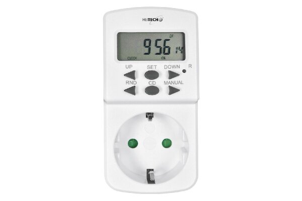 HEITECH Wochen-Zeitschaltuhr Mini elektrisch weiß