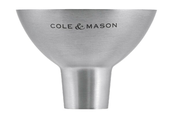 COLE & MASON Dover Edelstahl Trichter für Gewürze