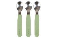 FILIBABBA Löffel Silikon Green 3er Pack