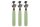 FILIBABBA Löffel Silikon Green 3er Pack