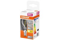 OSRAM LED Tropfen E14 1,5W 136lm klar