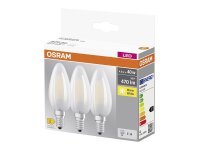 OSRAM LED Filament Kerze E14 4W 470lm 2.700K matt 3er