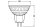 OSRAM LED Reflektorlampe MR16 2,6W GU5,3 210lm 12V 2.700K 36°