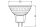 OSRAM LED Reflektorlampe MR16 6,5W GU5,3 612lm 12V 2.700K 36°