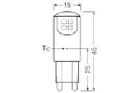 OSRAM LED Stift 1,9W G9 200lm 2.700K klar 2er