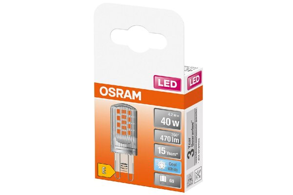 OSRAM LED Stift 4,2W G9 470lm 4.000K klar