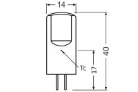 OSRAM LED Stift 2,6W G4 300lm 12V 2.700K klar