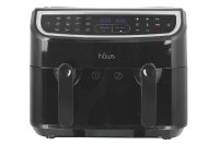 Hâws Heißluftfritteuse Doppelkammer 2x 4,5l 2400Watt schwarz