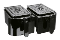 Hâws Heißluftfritteuse Doppelkammer 2x 4,5l 2400Watt schwarz