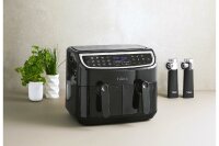Hâws Heißluftfritteuse Doppelkammer 2x 4,5l 2400Watt schwarz