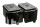 Hâws Heißluftfritteuse Doppelkammer 2x 4,5l 2400Watt schwarz