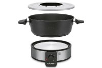 CLOER Fondue 6679 8 Personen 1000Watt schwarz/silber