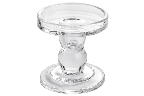 SANDRA RICH Kerzenhalter Dual klar H8,5cm Ø8,5cm