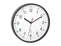 TFA Funk Wanduhr Ø24,5cm schwarz