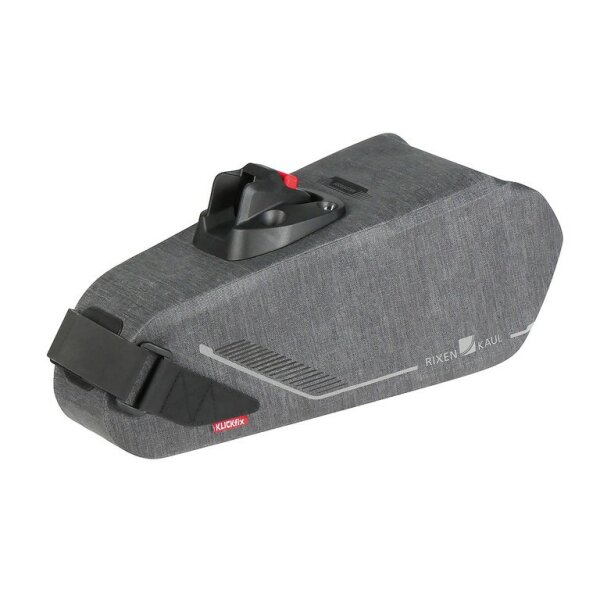 Satteltasche KLICKfix Bikepack X Compact grau, 49x18x15cm,4,5-6,5ltr, wasserdicht