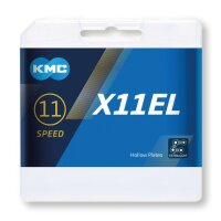 Schaltungskette KMC X11EL silber 1/2" x...